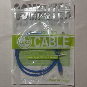 Cat 6e Ethernet Network Patch Cable 3Ft 1Mbps Data Transfer